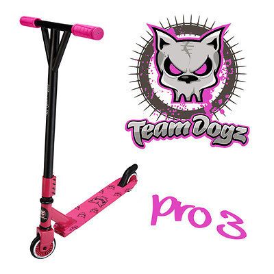 NEW TEAM DOGZ PRO3 KIDS CHILDRENS 360 PUSH SKATE PARK STUNT STREET