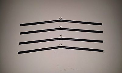 Jersey Hanger for Display Case   Black Plastic Rod with Hook   Lot of