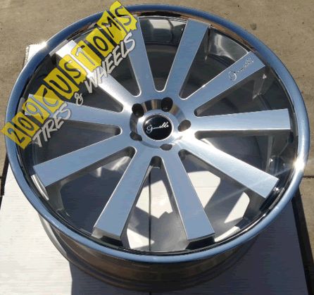 Santo Silver Wheels Rims Tires 5x120 Camaro 2010 2011 2012 2013