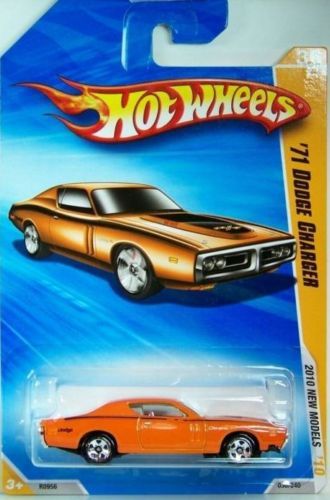 Hot Wheels 1971 Dodge Charger Orange 2010 New Models