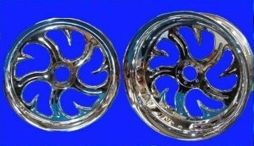 Hayabusa 1999 2007 Suzuki 240mm Chrome Fat Tire Shark Wheels