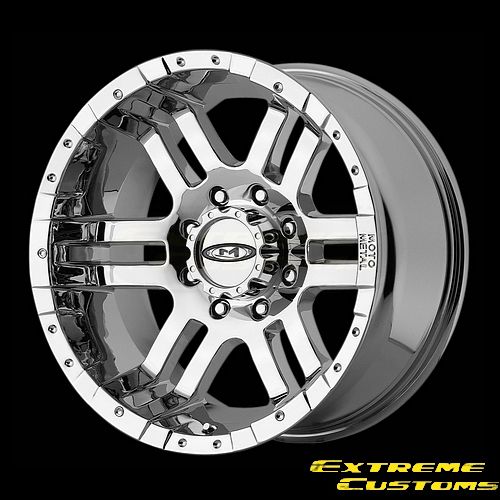 16 x9 Moto Metal MO951 Chrome 5 6 8 Lug Wheels Rims Free Lugs