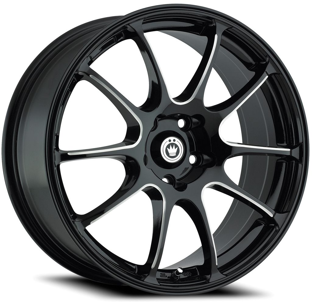  ILLUSION WHEELS 4X100MM ET38 RIMS BLACK FITS 4 LUG CIVIC INTEGRA XA