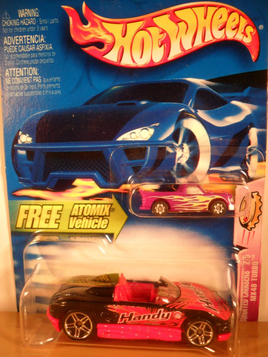 2003 HOT WHEELS CARBONATED CRUISERS MX48 TURBO W/ FREE ATOMIX MICRO