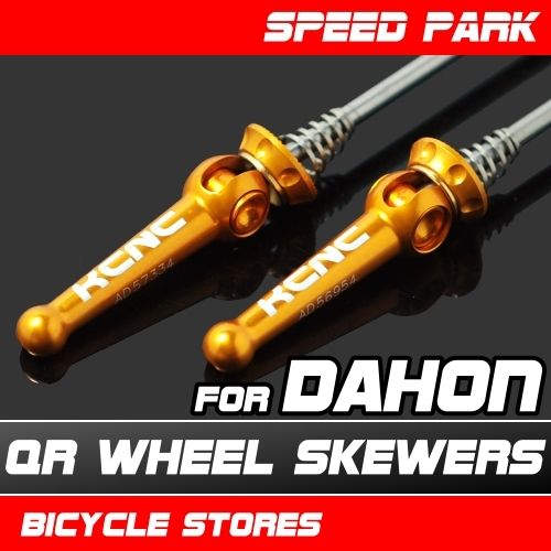 KCNC QR Wheel Skewers for Dahon 74 135mm Gold 43g