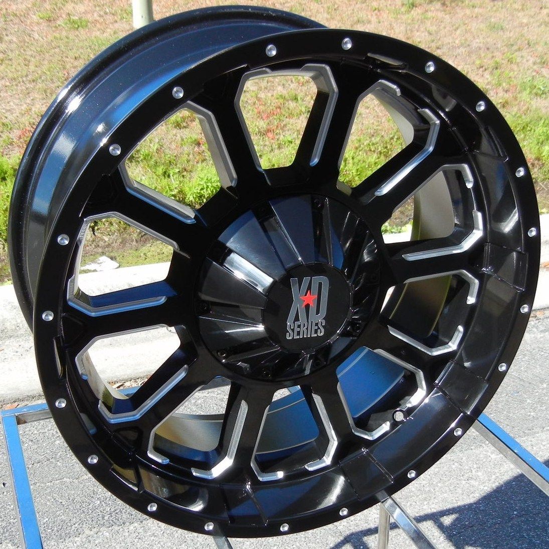 20x9 Black XD Bomb Wheels Rims GMC Sierra Chevy Silverado Tahoe 1500