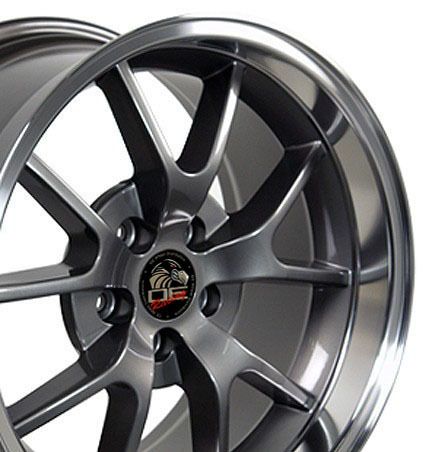 18 9 10 Anthracite FR500 Wheels Rims Fit Mustang® 94 04