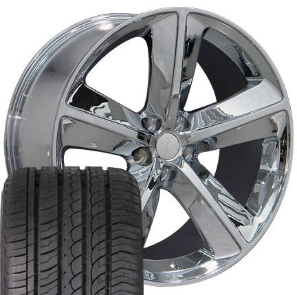 20 Chrome Rims Fit Dodge Challenger SRT Set of 4 Wheels Tires
