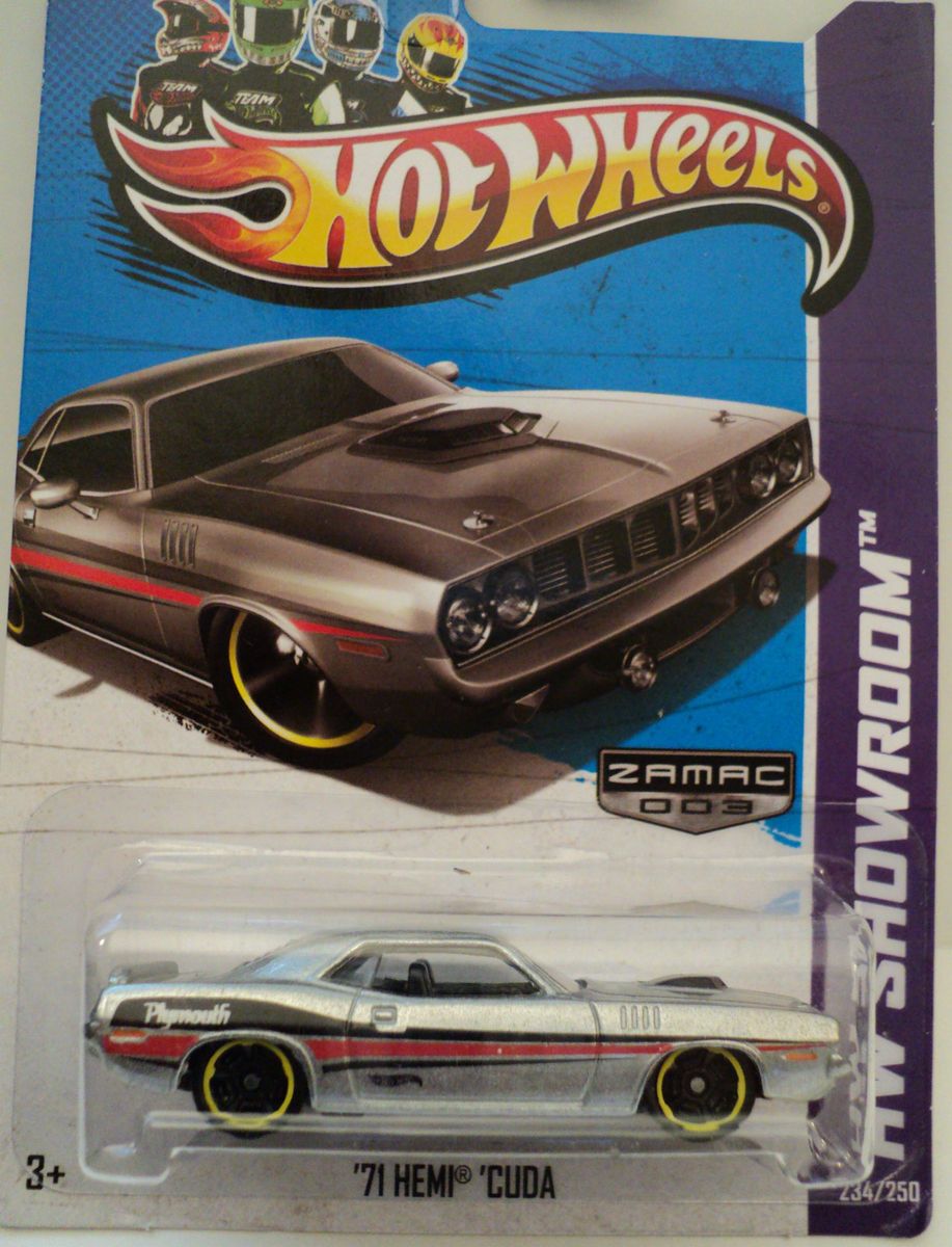 2013 Hot Wheels  EXCLUSIVE ZAMAC 71 HEMI CUDA NEW E Case Door 3