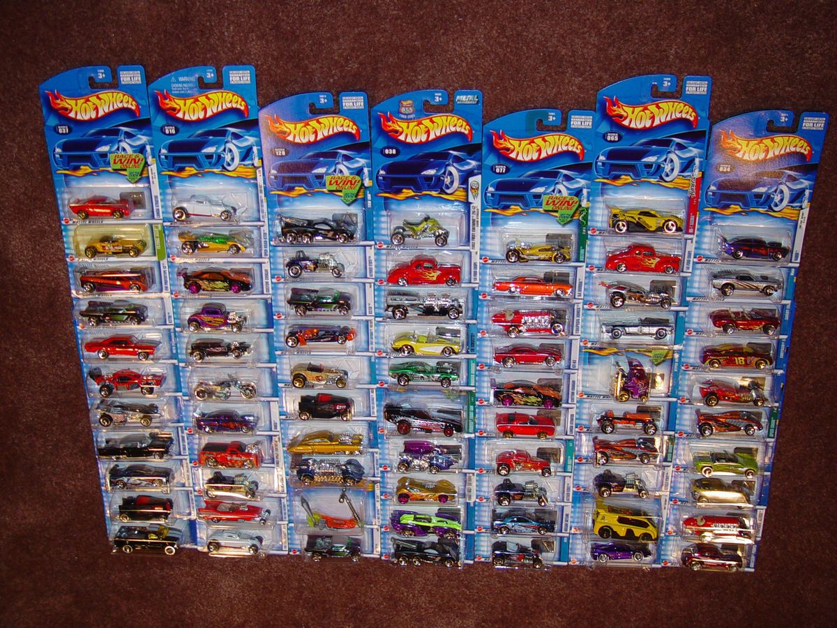 Hot Wheels 72 Count Mixed Case Lot of 2001 2002 Diecast Vehicles