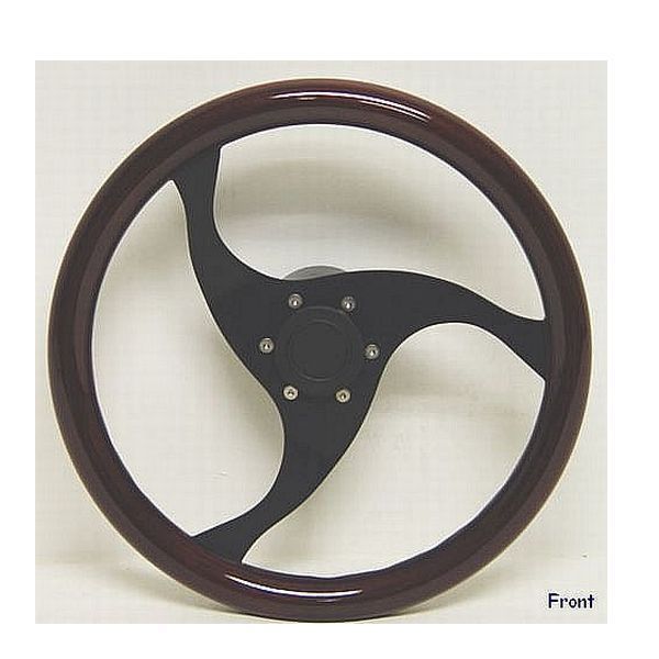 Custom 14 inch Simulated Wood Boat Steering Wheel