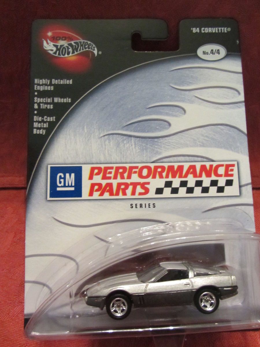 Hotwheels GM Performance Parts 84 Corvette Silver 1 64 Scale W