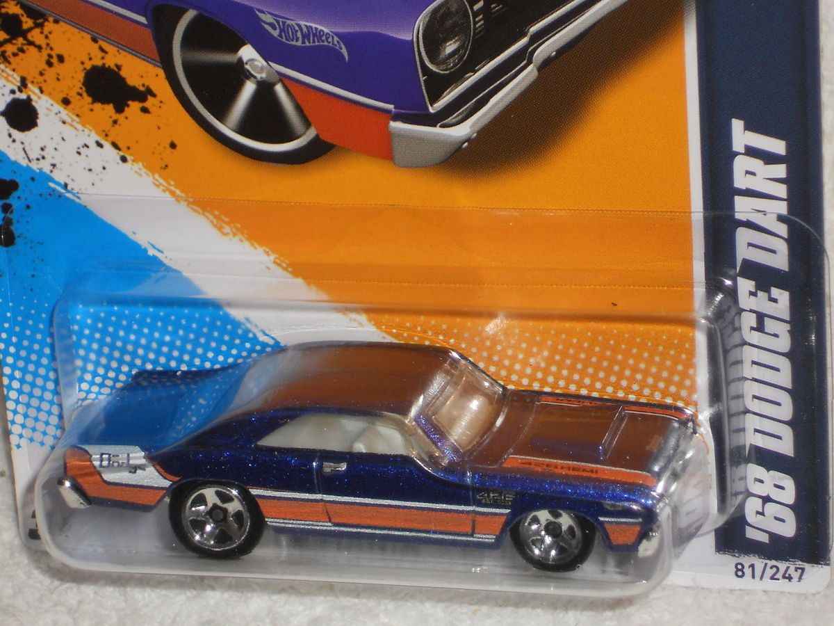 Hot Wheels Muscle Mania Mopar 12 5 10 68 Dodge Dart Blue