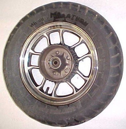 84 Honda VT700 C Shadow Rear Wheel Rim Tire Chrome 15