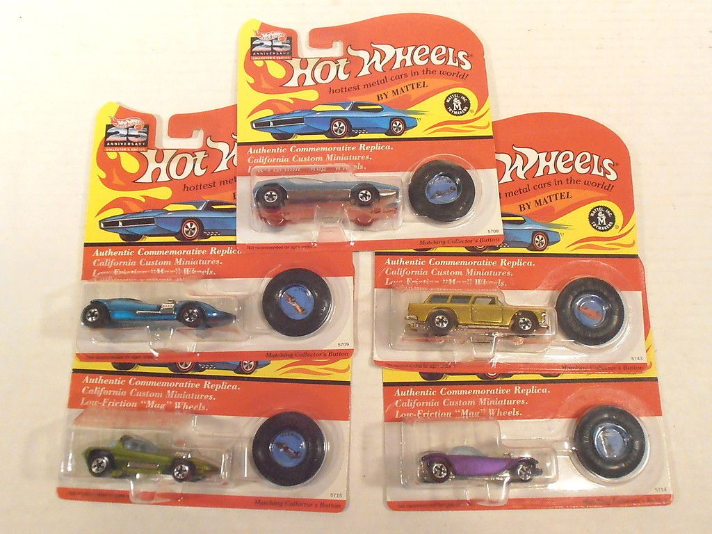 1992 Hot Wheels 25th Anniversary Redline 8 Car Set Lot 1