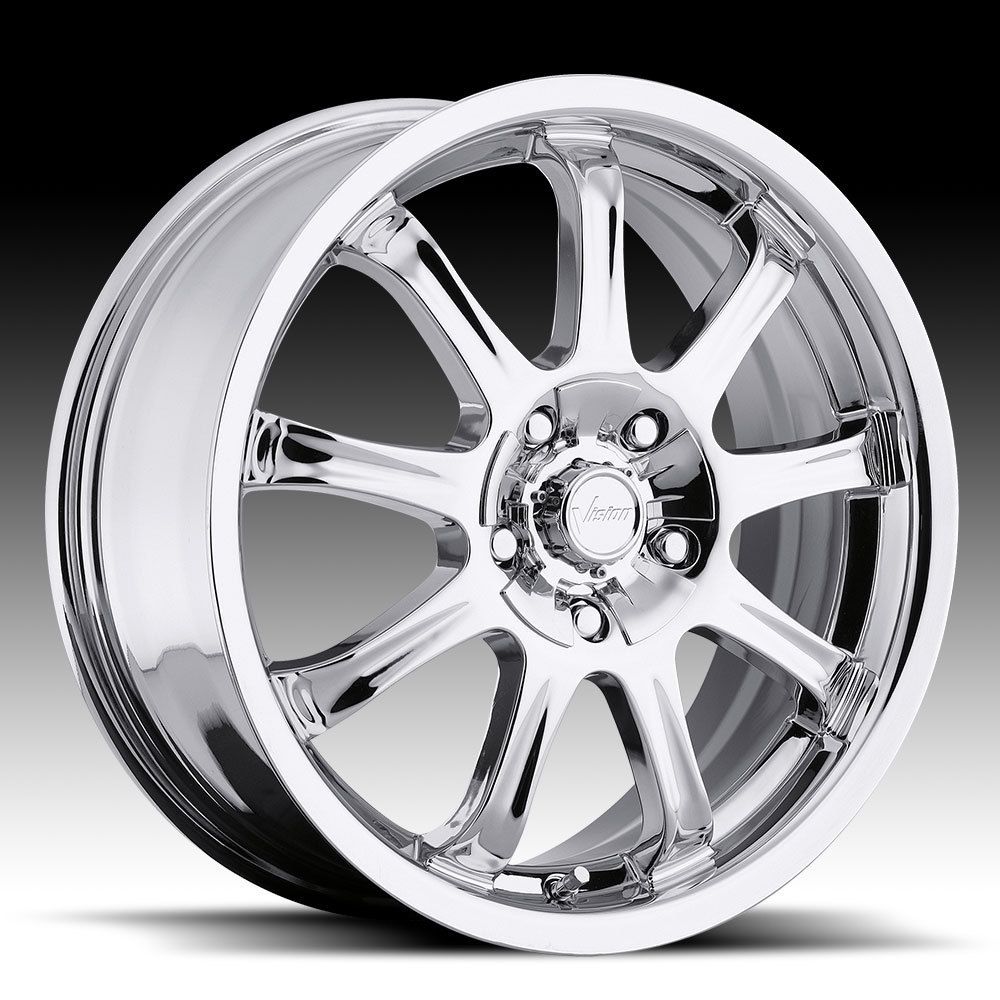 x7 Vision 9x Chrome 4x100 4x4 5 w 40 Et 424 6703C40 Wheels Rims