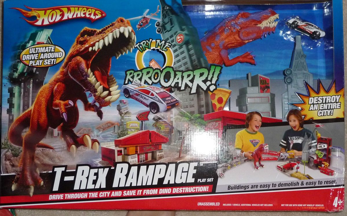 t rex rampage playset