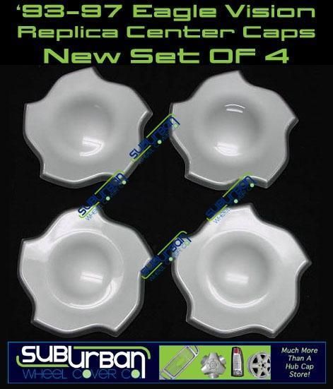 93 94 95 96 97 Eagle Vision M 394 Center Caps Brand New Set 4 Fits