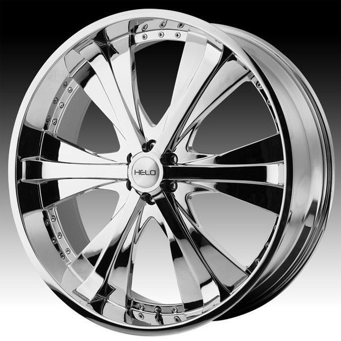 24 inch Helo Chrome Wheels Rims 6x5 5 6x139 7 30 Hummer H3 Escalade