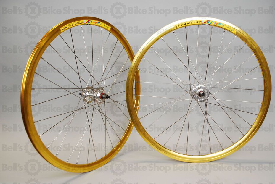 Weinmann Deep V DP18 Track Wheels Gold Fixed Gear