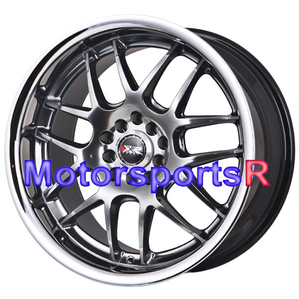  XXR 526 Chromium Black Rims Wheels Deep Dish Lip 5x120 5x114 3 5x4 5