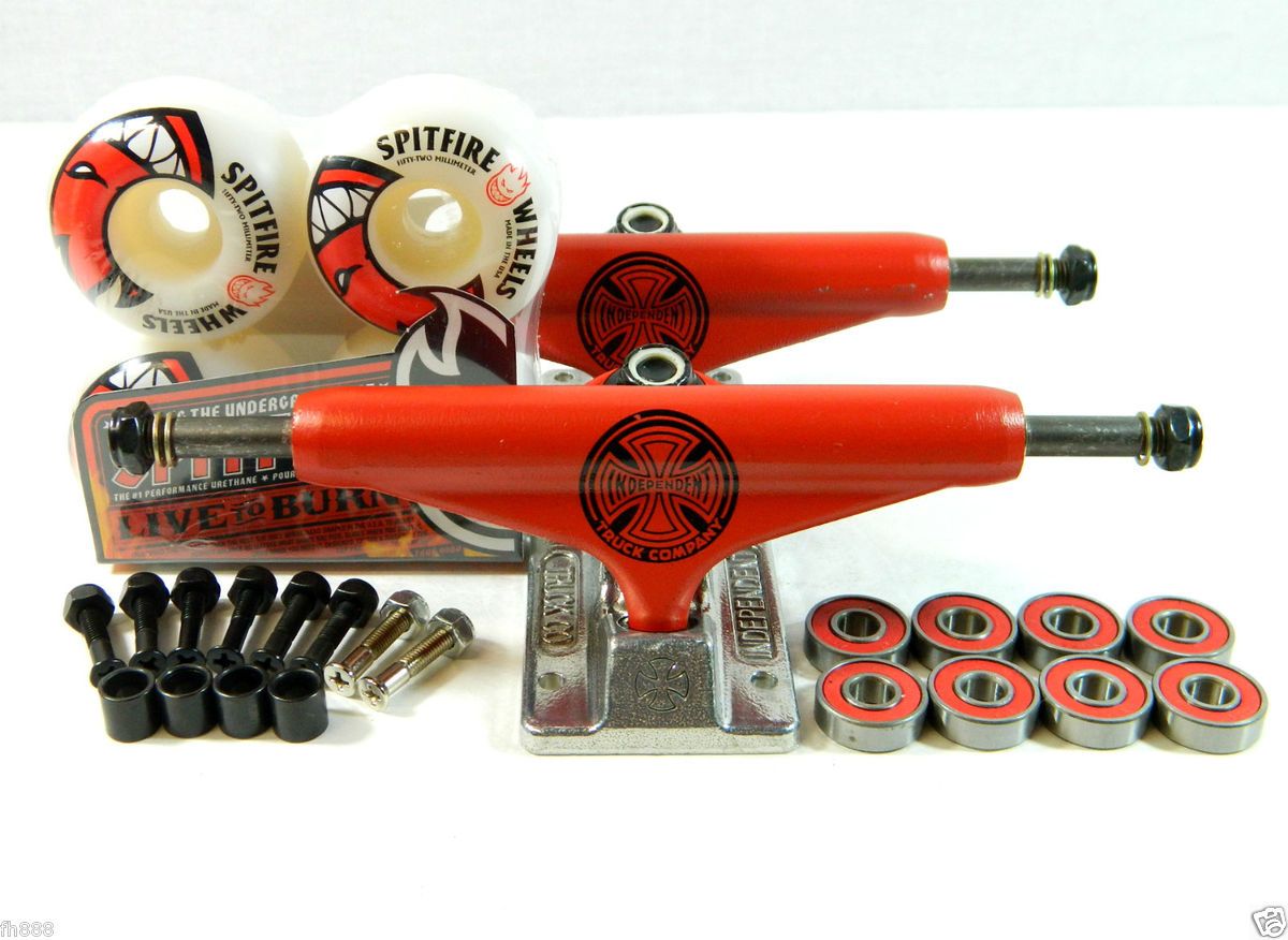 Stage 10 Skateboard Trucks Spitfire Live to Burn 52mm Wheels