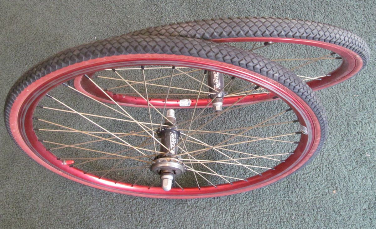  BMX Cruiser Wheelset Odyssey T1000 Rims TI Spokes CRUPI Hubs