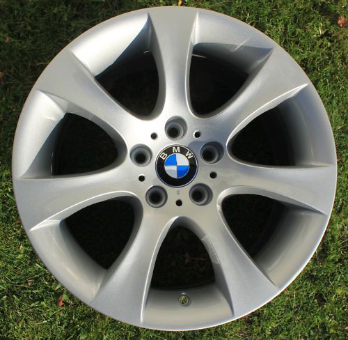 One BMW 18 Star Spoke Alloy Wheel Refurbished 5 Series E60 124 9J Rear
