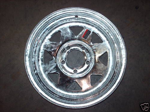 14 Boat Trailer Galvanized Rim Tire Combo 205 215