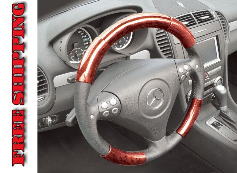 Chevrolet Corvette 77 82 Red Wood Pattern Steering Wheel Cover Parts
