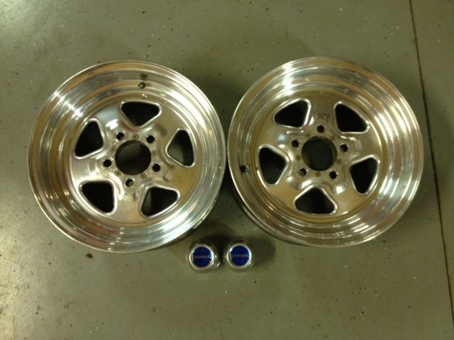 Drag Pro Star 15x6 Aluminum Front Wheels Street or Drag Race