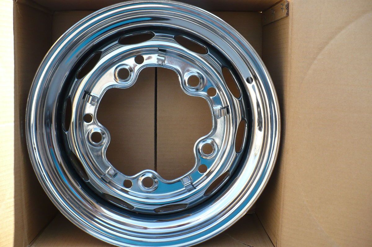 VW BUG  BETTLE   CHROME WHEEL    15X5.5     5 ON 205 MM    1   