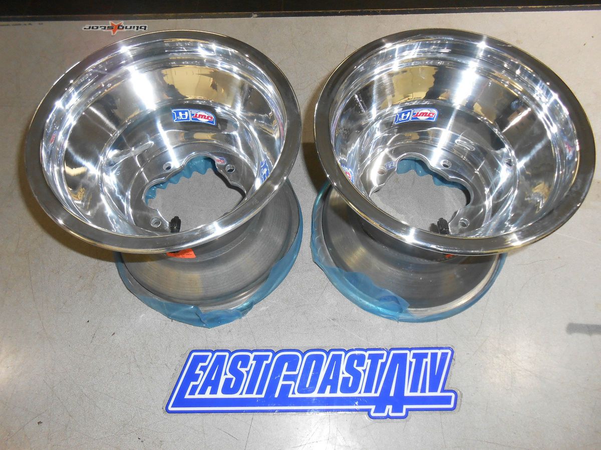 300EX TRX250R LTZ400 Wheels Rims New 9x8 DWT Aluminum Polished Set A5