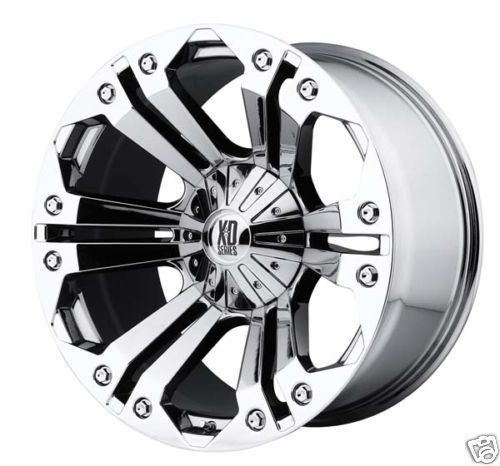 778 Monster Wheel Set Chrome 22x9 5 XD778 Monster Offroad Rims